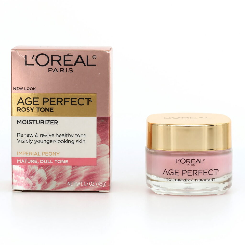L'Oreal Paris Age Perfect Rosy Tone Anti-Sagging Face Moisturizer, Renew & Revive Healthy Tone, 1.7 oz