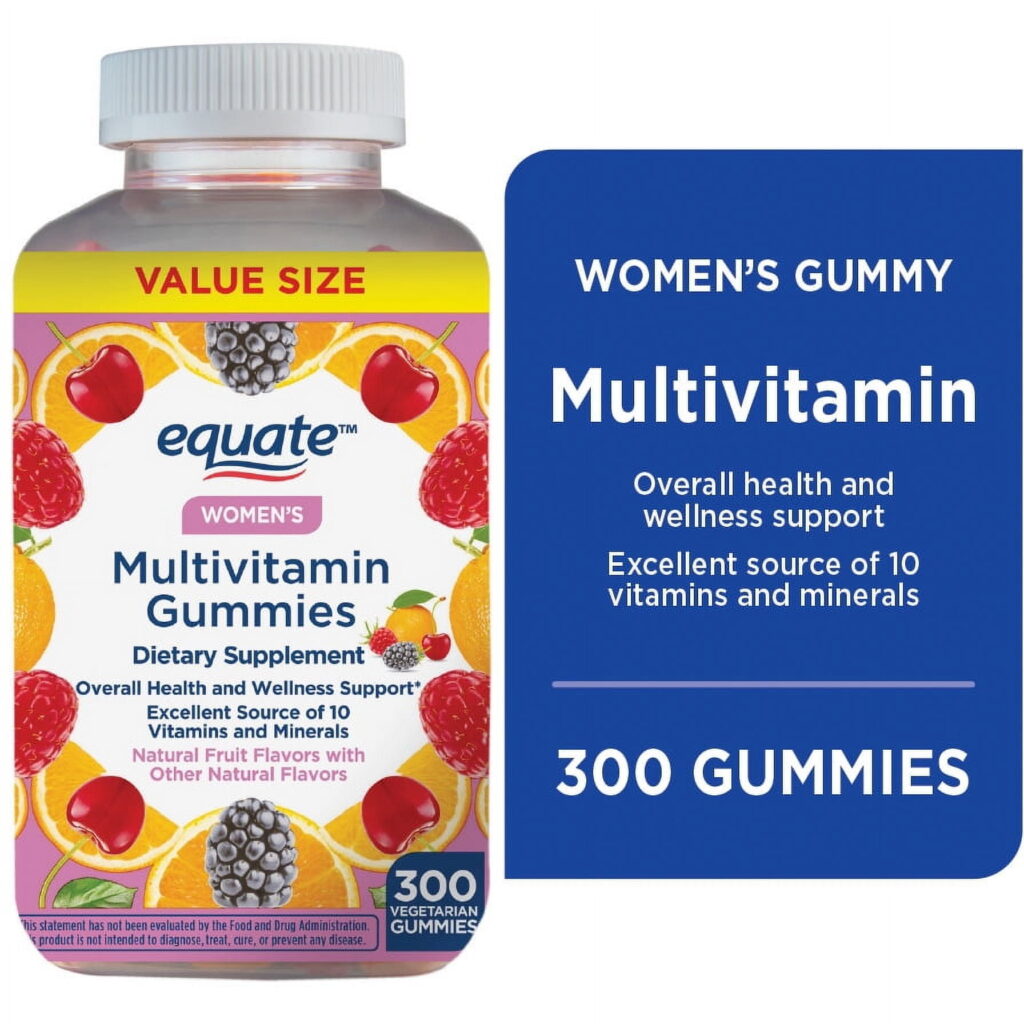 Equate Women's Multivitamin, 300 Vegetarian Gummies