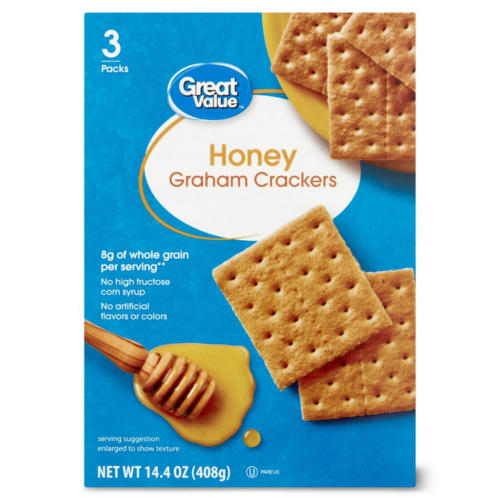 Great Value Honey Graham Crackers, 14.4 oz, 3 Count