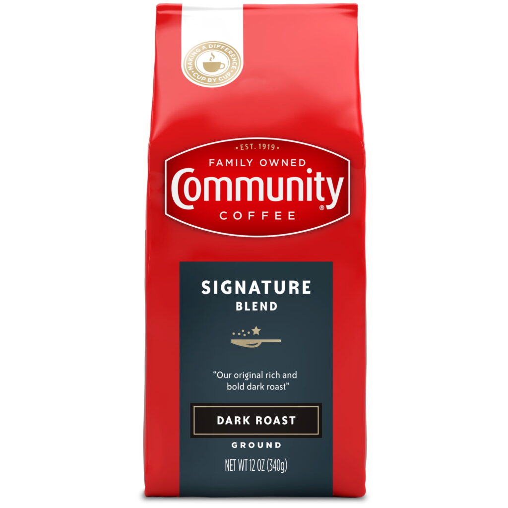 Communityยฎ Coffee Signature Blend Premium Ground, Dark Roast, 12 Oz Bag