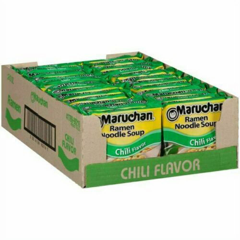 Maruchan Ramen Noodle Soup Chili Flavor 3 oz (Pack of 24)
