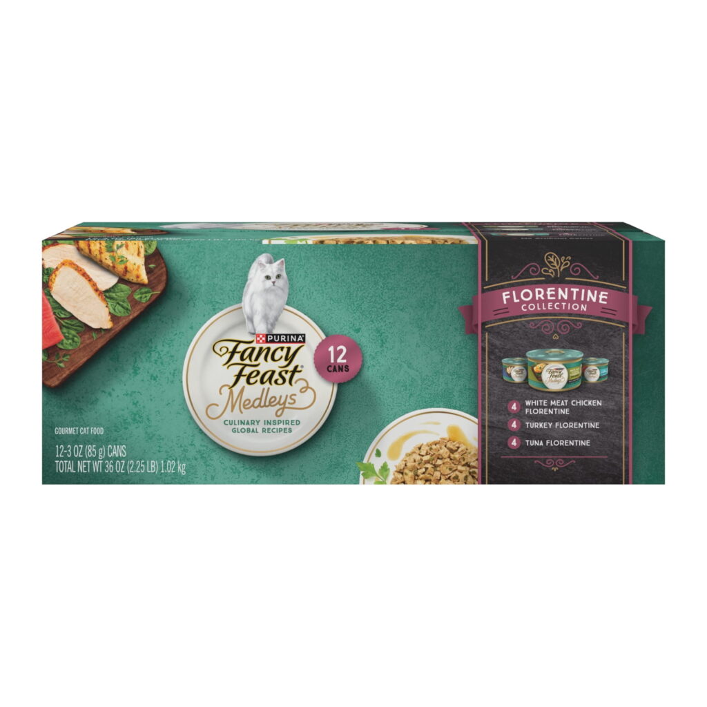 Purina Fancy Feast Medleys Food, Wet Cat Food, Florentine Collection, 3 oz Cans, 12 Pack