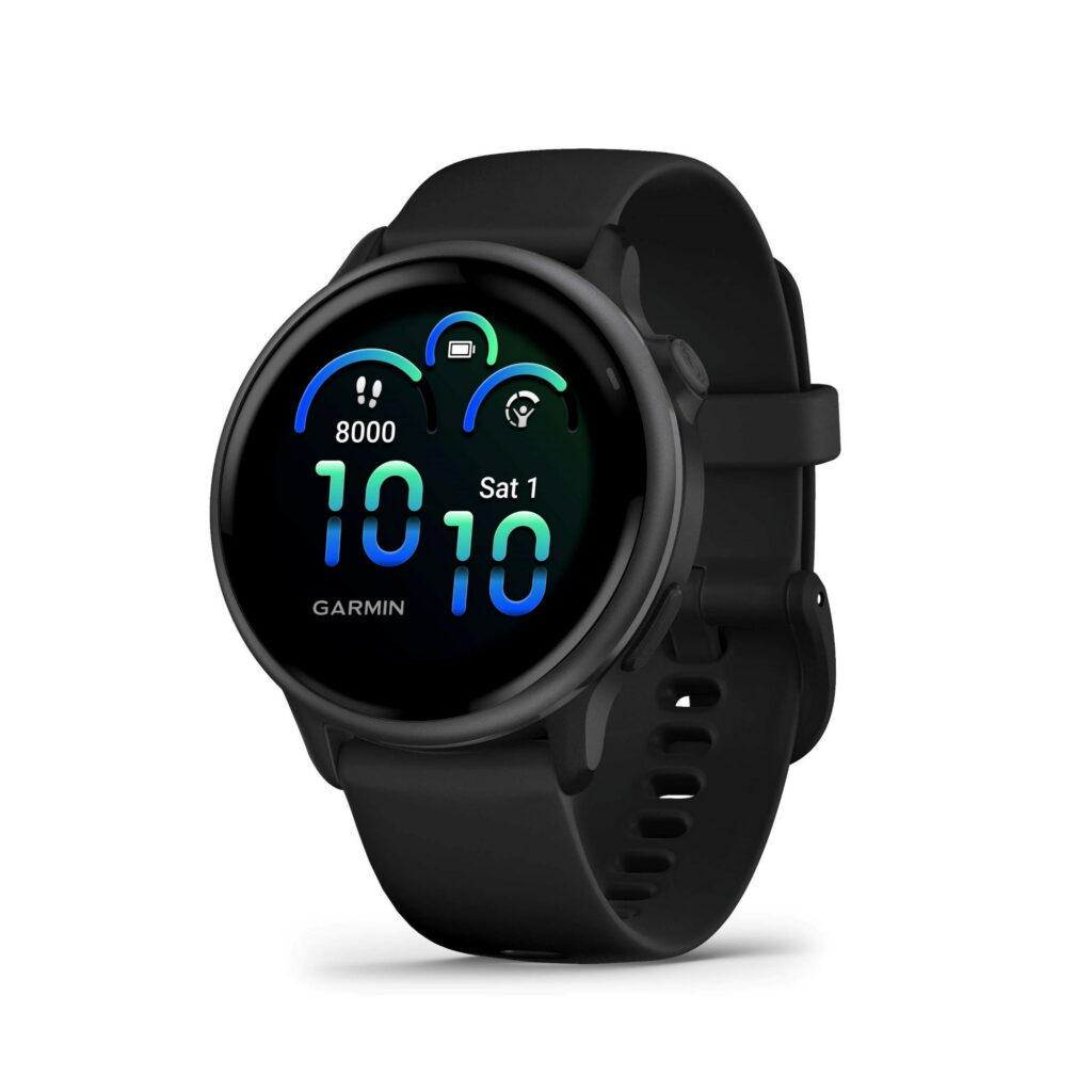 Garmin vívoactive 6, Health and Fitness GPS Smartwatch, AMOLED Display, Up To 11 Days Of Battery, Slate with Black Band