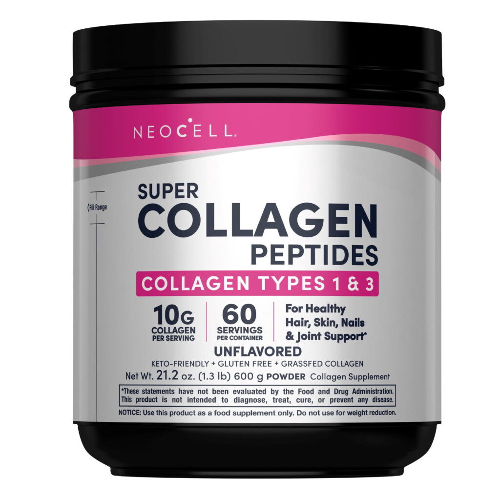 Super Collagen Peptides | Types 1 and 3 | Unflavored | 21.2 Ounces | by NeoCell