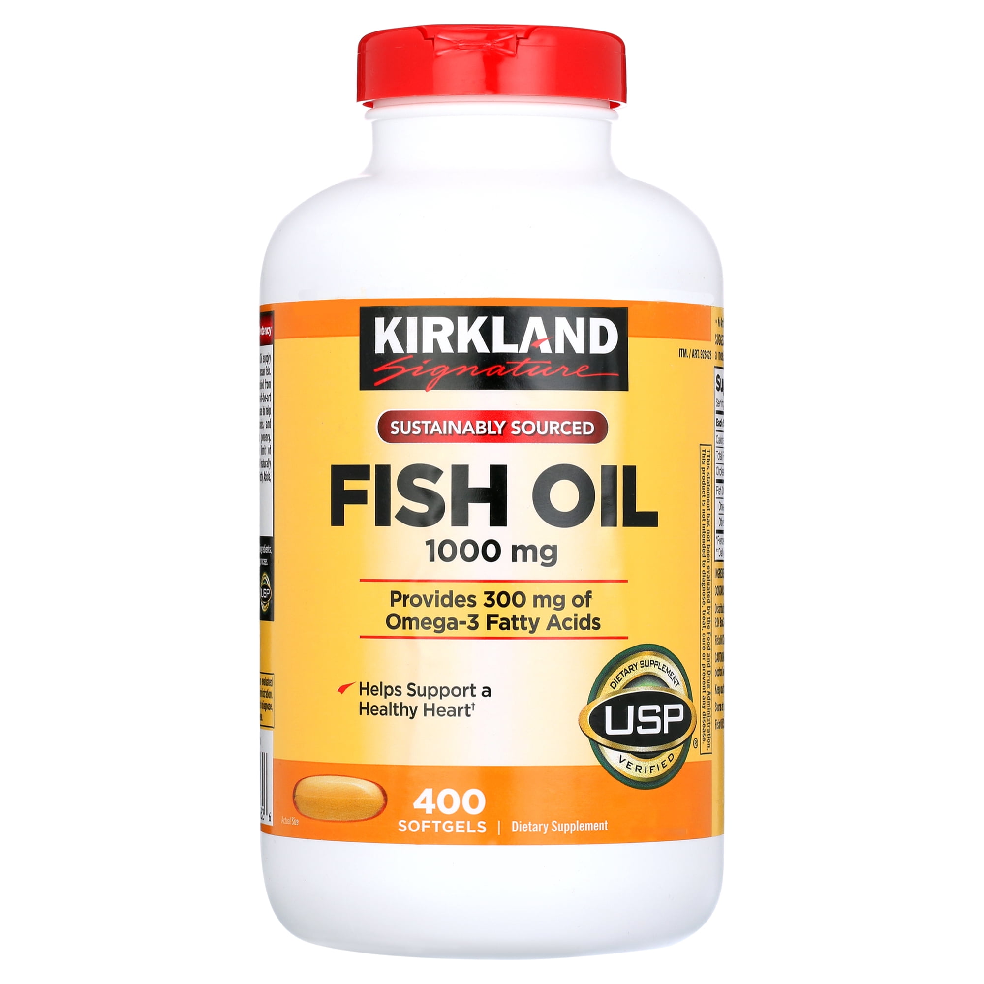 Kirkland Signature Fish Oil 1000 mg., 400 Softgels
