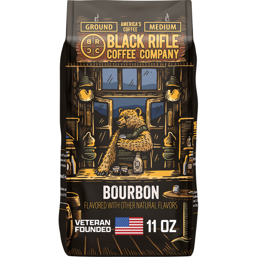 Black Rifle Coffee Bourbon, Medium Roast, Ground Coffee, 11oz