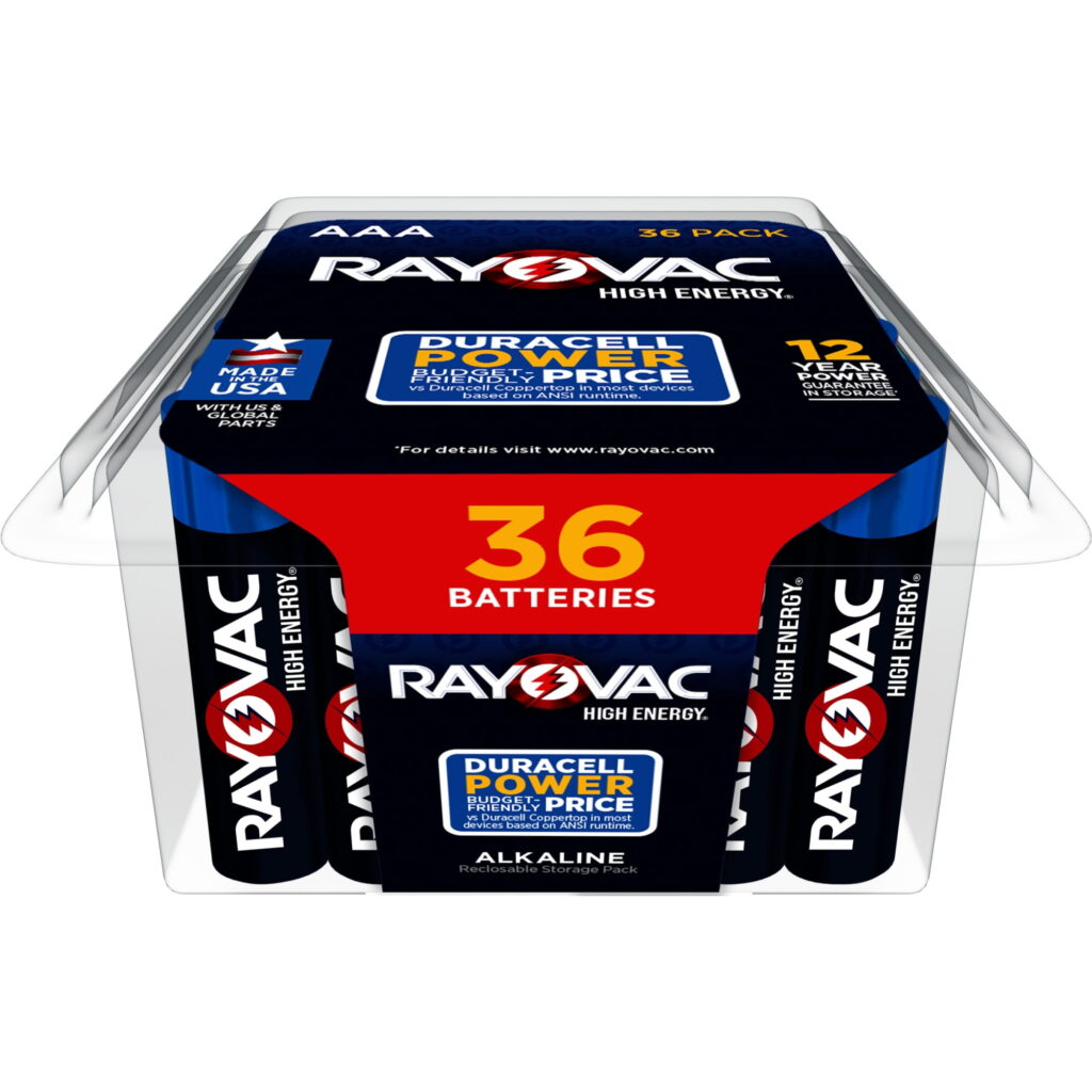 Rayovac High Energy AAA Batteries (36 Pack), Triple A Batteries