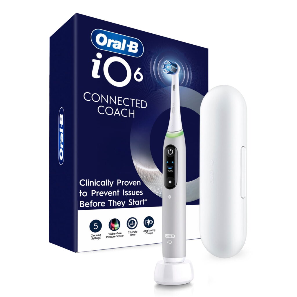 Oral-B Toothbrush, iO Series 6 Electric Toothbrush with (1) Brush Head, Gray Opal