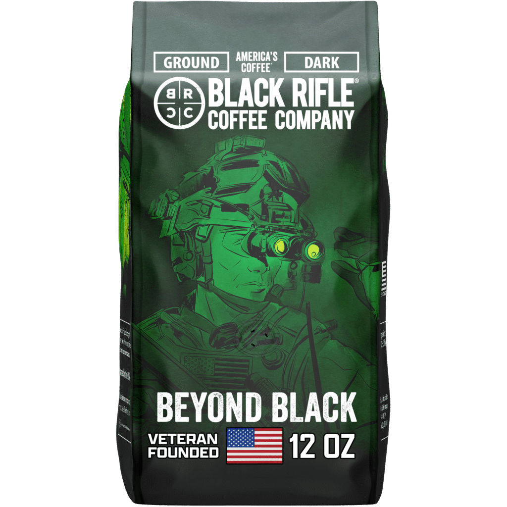 Black Rifle Coffee Company Beyond Black, Dark Roast, Ground Coffee, 12 oz