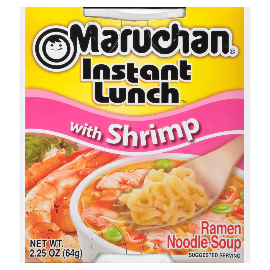 (6 pack) Maruchan Instant Lunch Ramen Noodles Shrimp Flavor Shelf-Stable Cup 2.25 oz