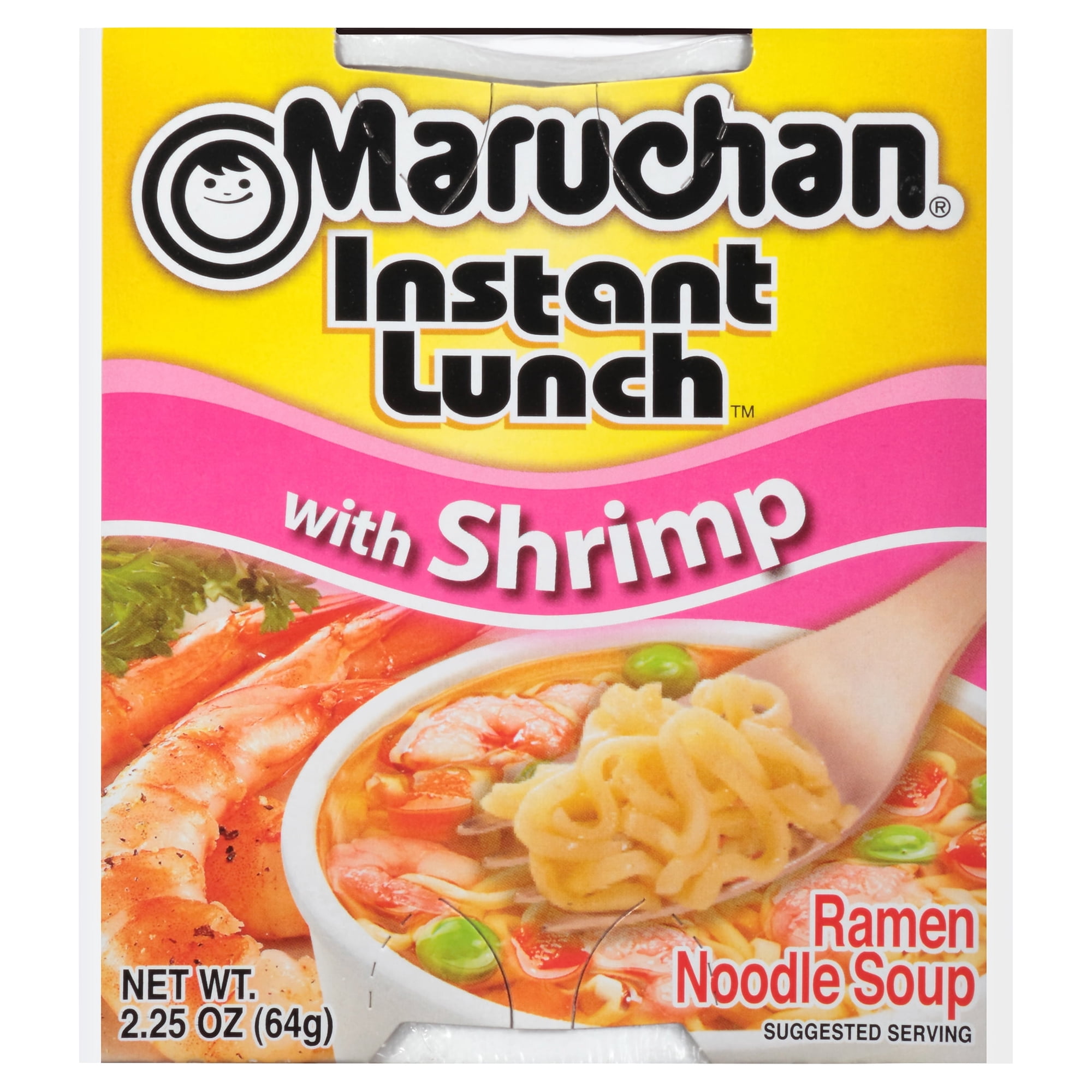 (6 pack) Maruchan Instant Lunch Ramen Noodles Shrimp Flavor Shelf-Stable Cup 2.25 oz