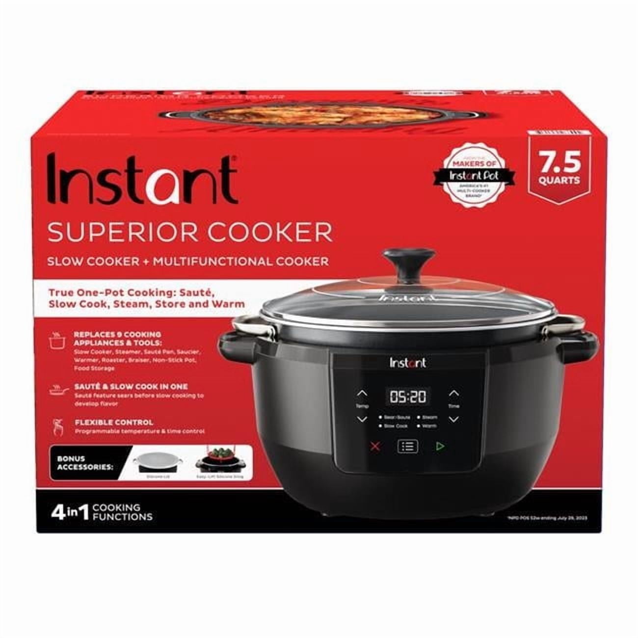 Instant Pot 7.5 Qt. Superior Multi-Functional Slow Cooker