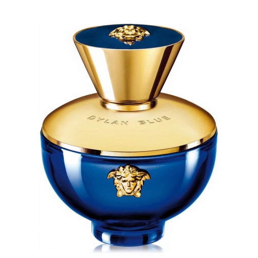 ($120 Value) Versace Dylan Blue Pour Femme Eau De Parfum, Perfume for Women, 3.4 Oz