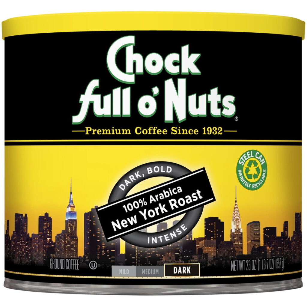 Chock full o'Nuts® New York Roast Dark Roast Ground Coffee Can 23 oz