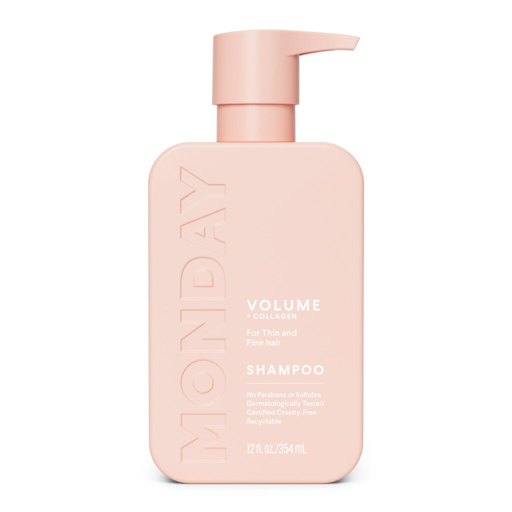 MONDAY Haircare VOLUME Shampoo with Hydrolyzed Collagen & Macadamia Oil for Thin, Fine & Flat Hair 354 ml