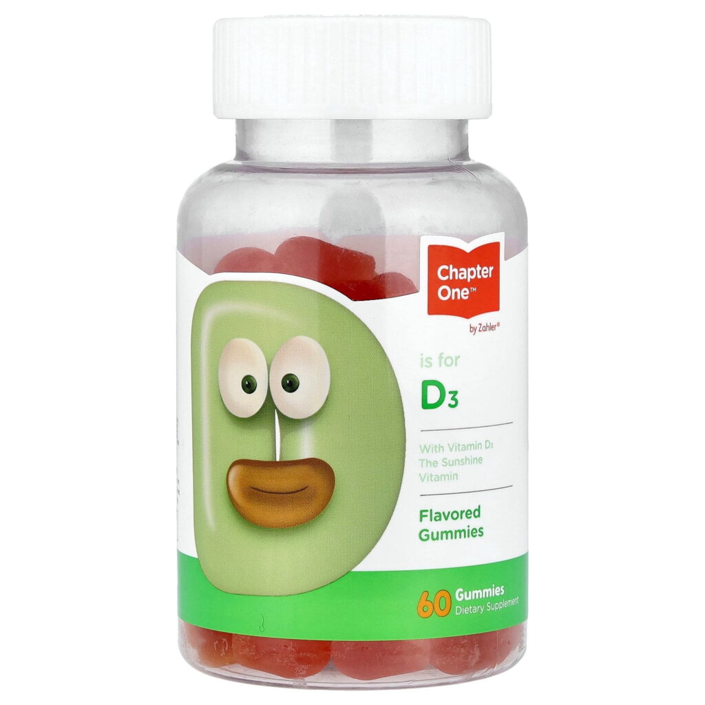 Zahler Chapter One Vitamin D3 Gummies 1000 IU, 60 Count, Kids & Adults, Immune Support, Vitamin D Supplement