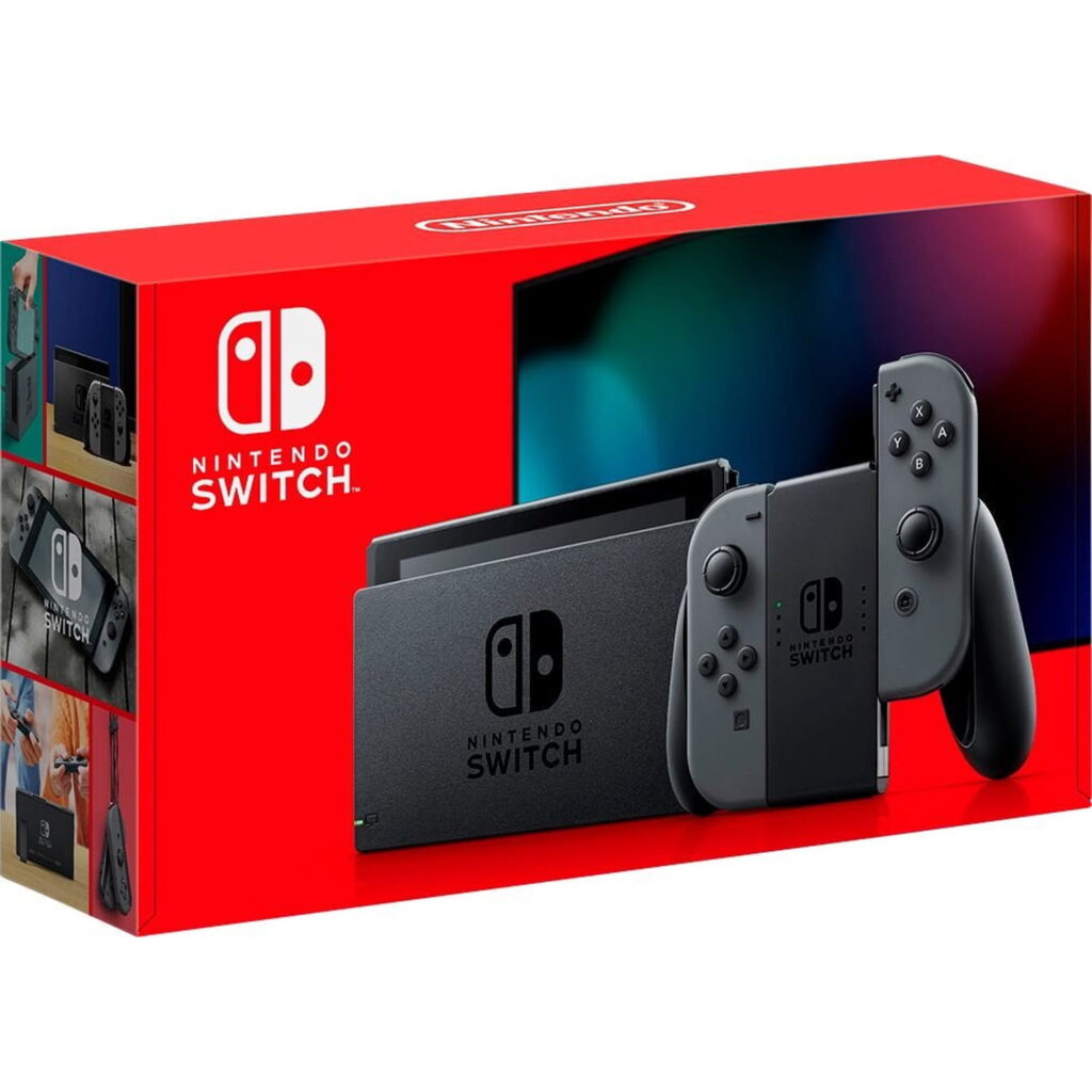 Nintendo Switch Console with Gray Joy-Con.