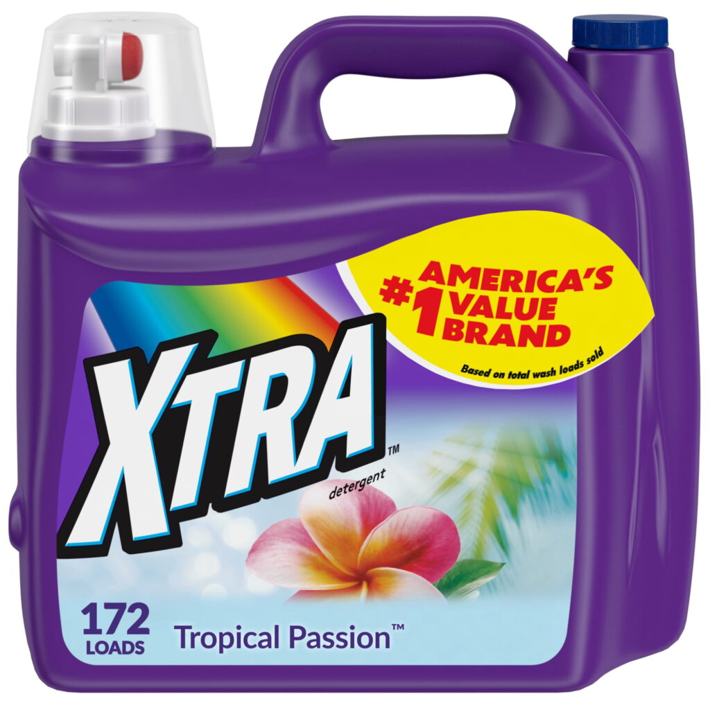 Xtra Tropical Passion, 172 Loads Liquid Laundry Detergent, 206.4 fl oz