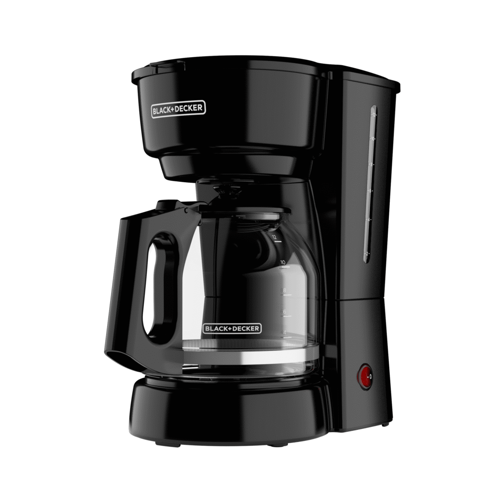 BLACK+DECKER 12-Cup Drip Coffee Maker with Easy On/Off Switch and Sneak-A-Cup Feature