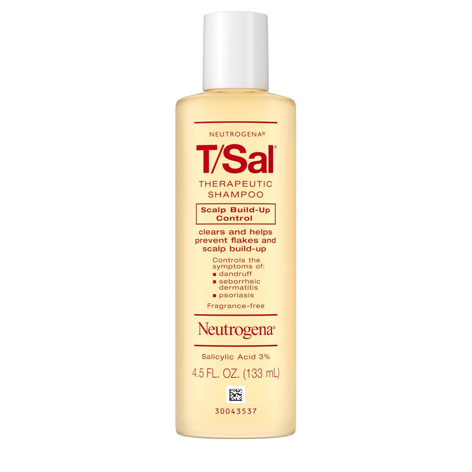 Neutrogena T/Sal Therapeutic Shampoo, Dandruff Shampoo with 3% Salicylic Acid, 4.5 fl. oz