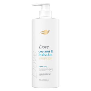 Dove Shampoo for Dry Hair Coconut & Hydration with Bio-Protein Care Technology and Coconut Oil, 18 Fl Oz