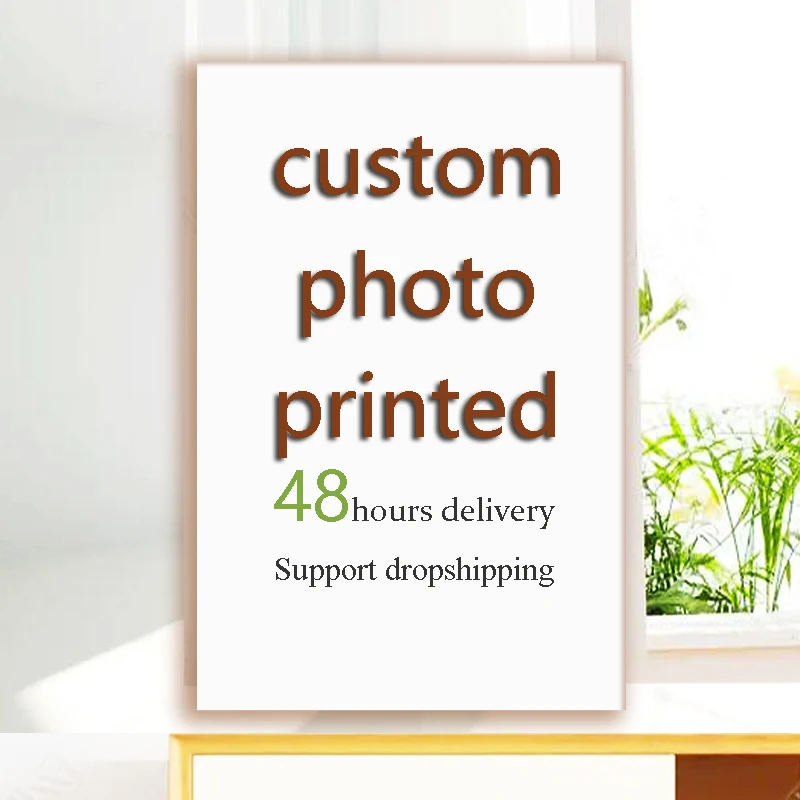 Waterproof Painting by Custom Canvas Print Wall Art Paintings Art Poster Gift Custom Poster Any Size Printed Canvas
