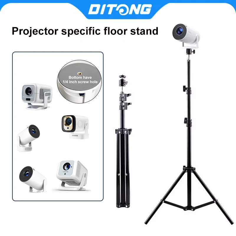 DITONG Extendable Universal Portable Bracket for HY300 Pro HY320 Mini Projector Travel Tripod Stand Mount