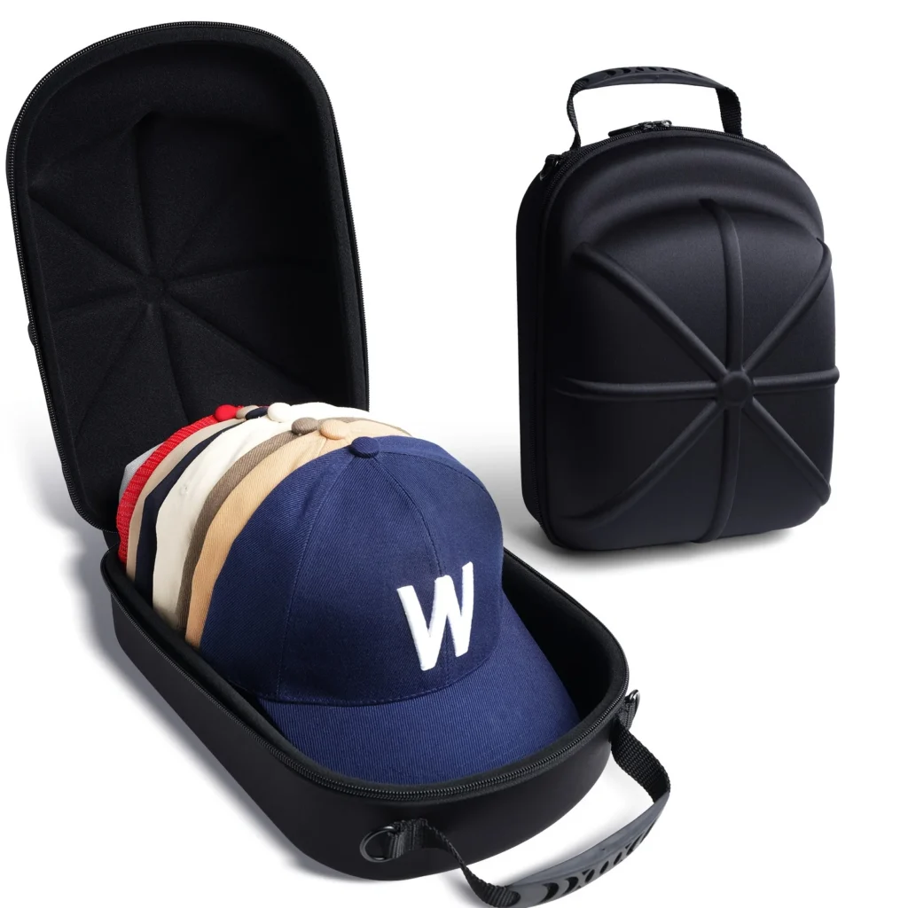 1pc Baseball Hat Travel Bag Baseball Cap Travel Case Storage Carrier Box Display Bag Eva Baseball Cap Carrying Bag