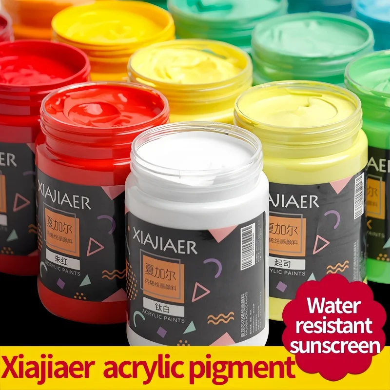 26 Colors /300ml Xiajiaer Large Bottle Acrylic Paint Art Production Wall Painting DIY Creative Acrylic