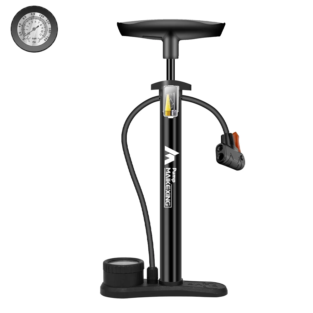 160PSI Portable Bike Inflator Pump 3‑in‑1 Nozzle Schrader Presta Valve Air Pump MTB Road Bicycle Ball Sports Cycling Accessories