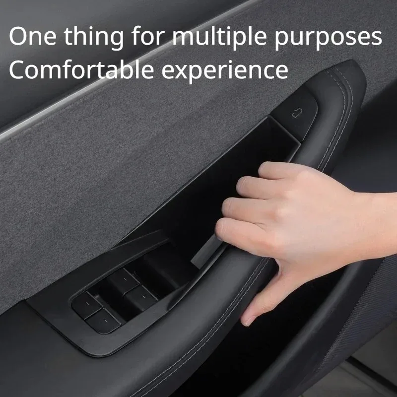 Door Handle Storage Box for Tesla Model 3 Highland ModelY Juniper 2026 ModelYL Interior Accessories Inner Organizer Phone Holder