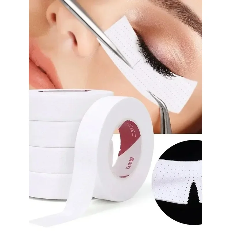 6 Rolls Japanese Insulating Tape for Eyelash Extension Lint Free Under Eye Pads Breathable Non-woven Tape Paper Eyelash Patch