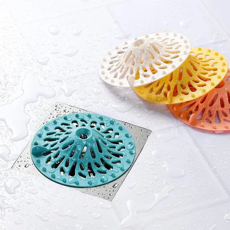 Hair Stopper Catcher Shower Drain Strainer Drainer Kitchen Sink Filter Bathtub Sewer Outfall Filter Cover Bathroom Accessories
