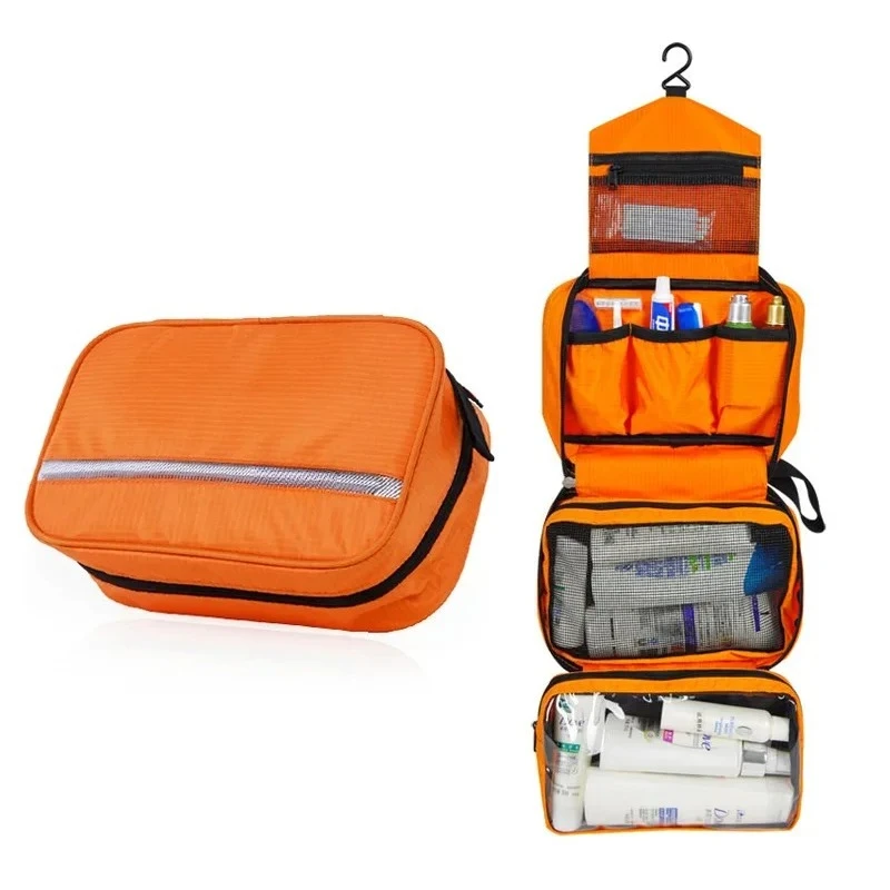 Travel Toiletry Wash Organizer Kit for Men Women Cosmetics New Hanging Toiletry Bag Make Up Sturdy Hanging Hook Shower Bags