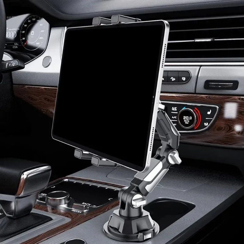 Car Cup Holder Tablet Phone Mount Universal Stand With Adjustable Long Arm For iPhone iPad For Samsung Galaxy Tab For Kindle