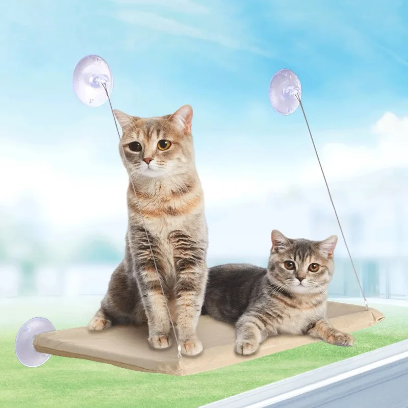 20kg Capacity Cat Hammock with Rock Climbing Frame Comfortable Sunny Window Seat Hanging Pet Bed for Kittens New Pet Supplies