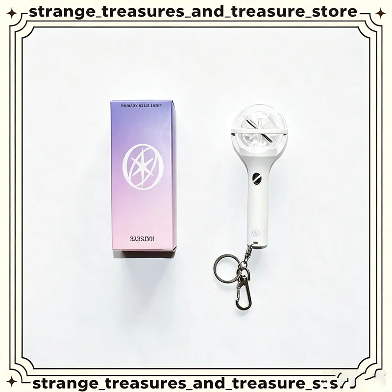 New Katseye Mini Light Stick Keychain Led Glowing Pendant Key Ring Concert Cheering Accessory For Kpop Fans Bag Decoration