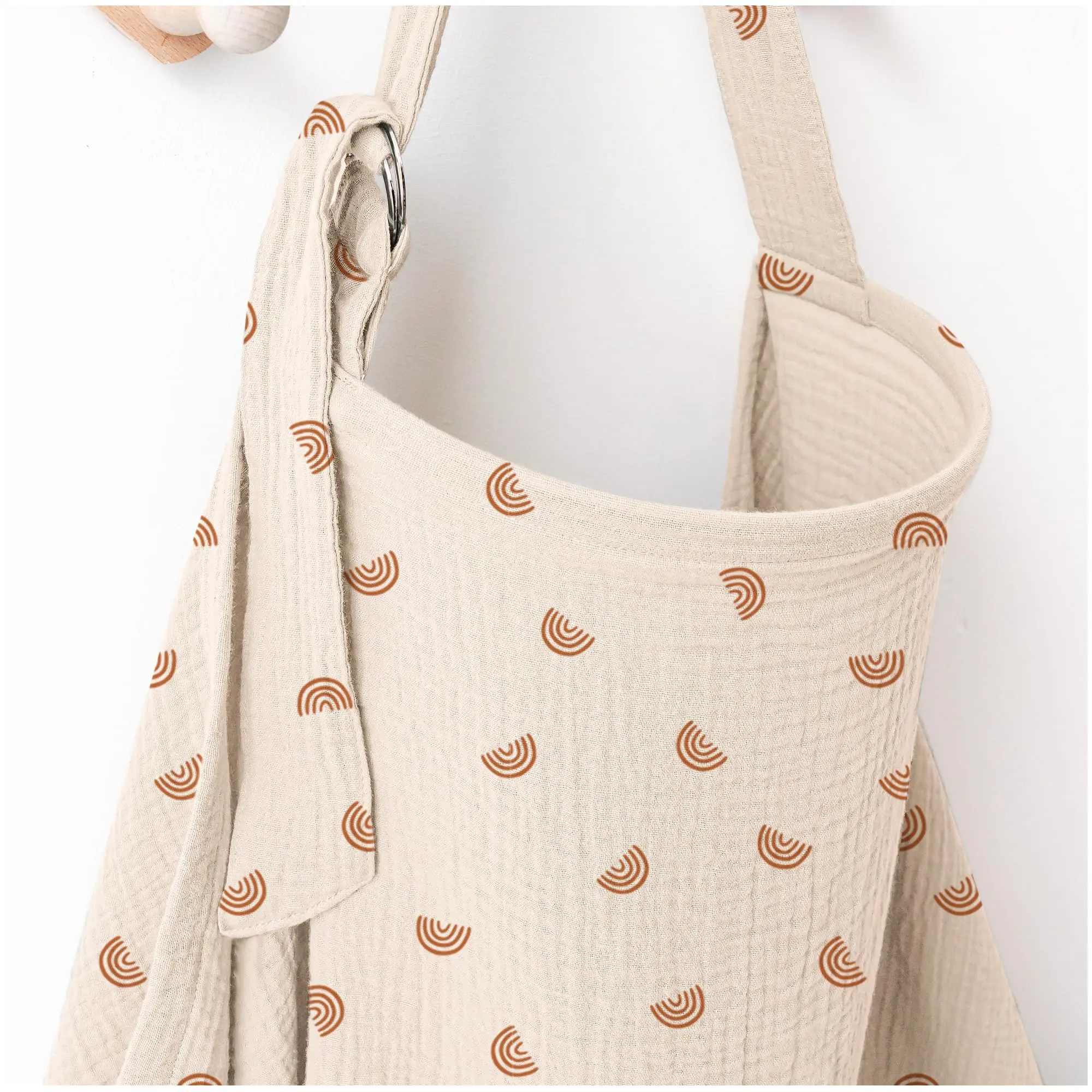 2025 Muslin Nursing Covers for Breastfeeding, Privacy Breast Feeding Cover with Arch Neckline for Mom and Baby Nursing Apron