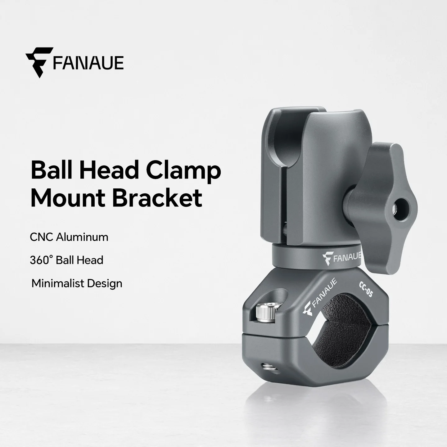 FANAUE Motorcycle Mobile Phone Holder Extension Handlebar Hoop Ball Head Base Sports Camera Quick Disassembly Anti-theft
