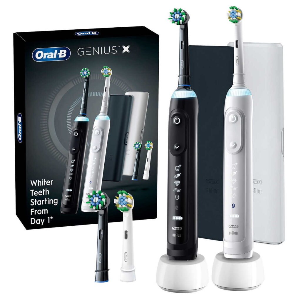 Oral-B Genius X Rechargeable Electric Toothbrush, 2 Pack
