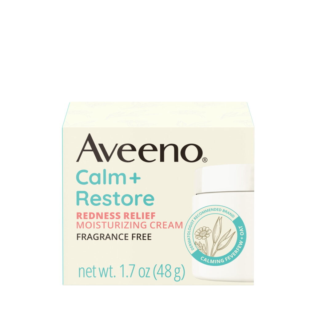 Aveeno Calm + Restore Redness Relief Face Cream, 1.7 oz