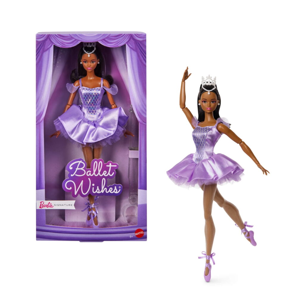 Barbie Signature Ballet Wishes Doll, Collectible Fashion Doll in Satiny, Purple Tutu