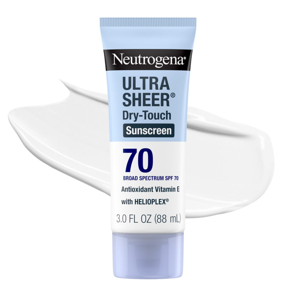 Neutrogena Ultra Sheer Dry-Touch Sunscreen Lotion Broad Spectrum SPF 70, 3 fl oz