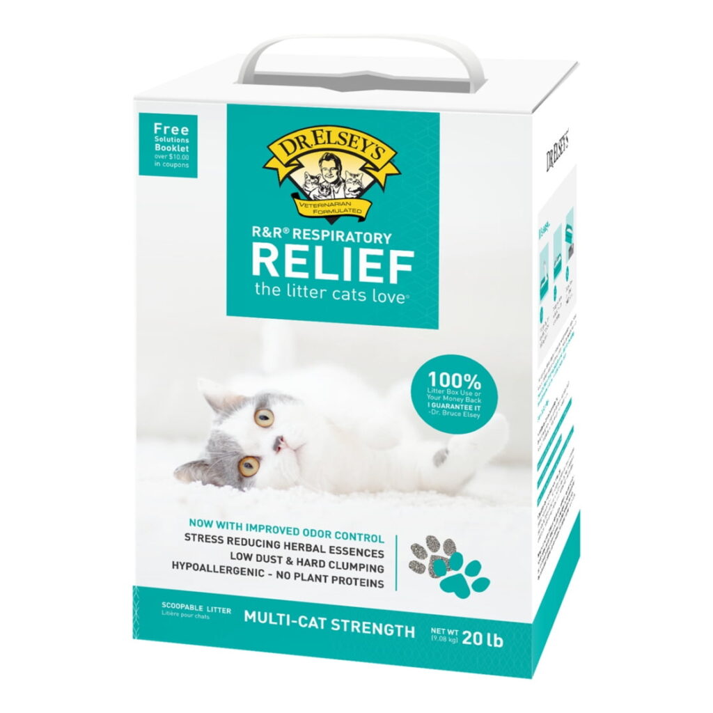 Dr. Elsey's R&R Stress-Reducing Clumping Clay Cat Litter 20 lb. Box