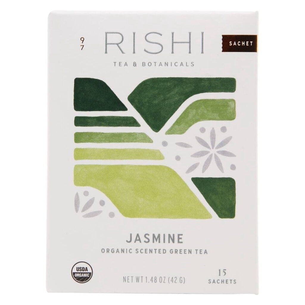 Rishi Tea Organic Green Tea Jasmine 15 Tea Bags