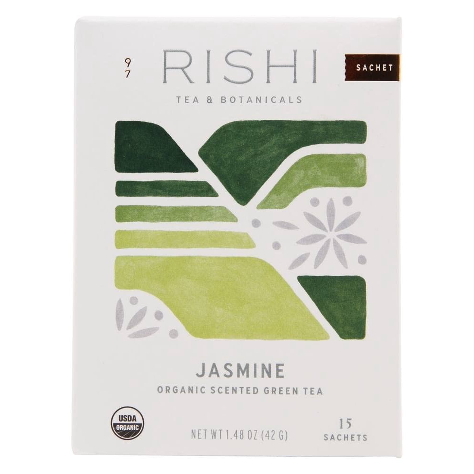 Rishi Tea Organic Green Tea Jasmine 15 Tea Bags