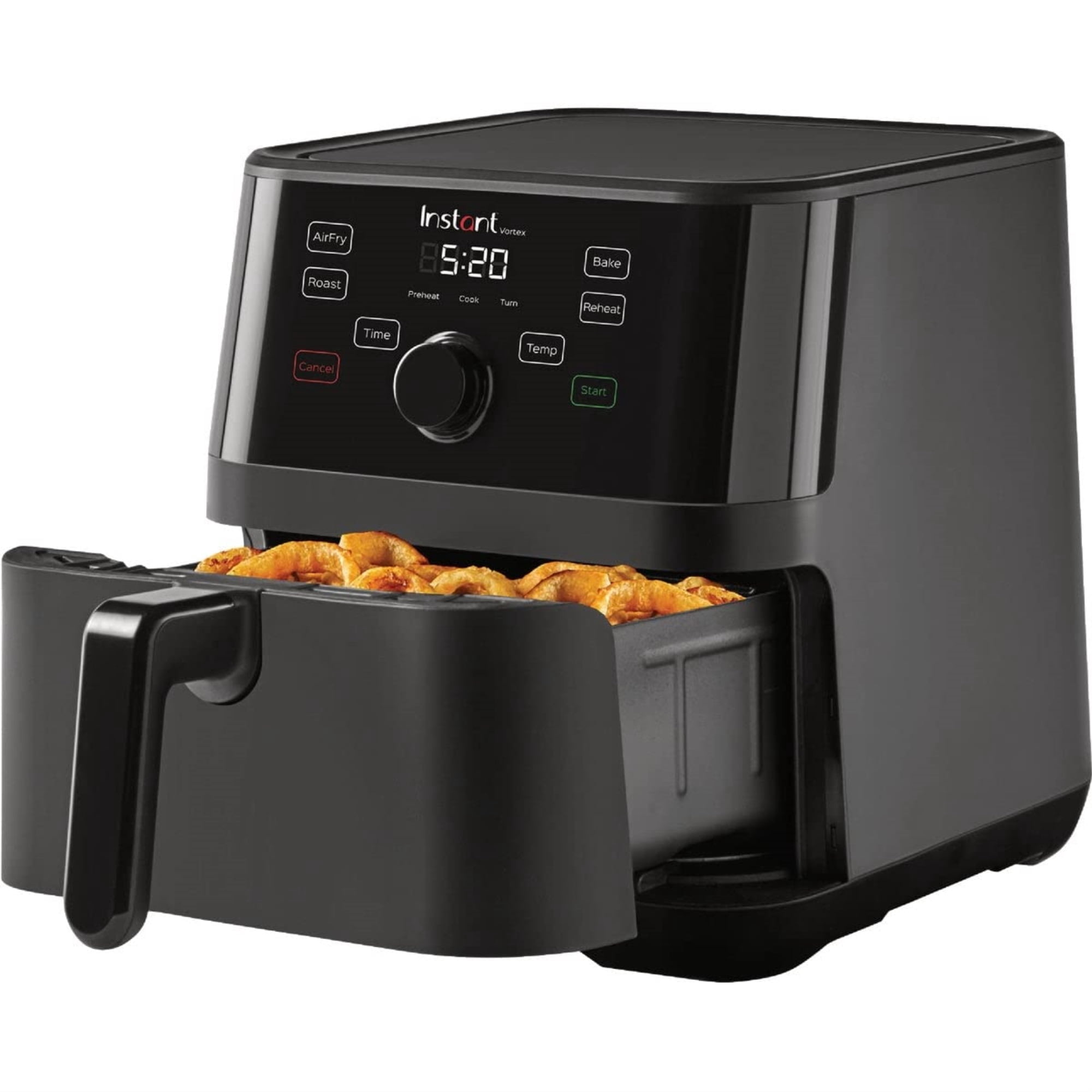 Instant Pot 5.7Qt VORTEX 4-in-1 Air Fryer, Crisps, Roasts, Reheats, Bakes with EvenCrisp Technology, Black