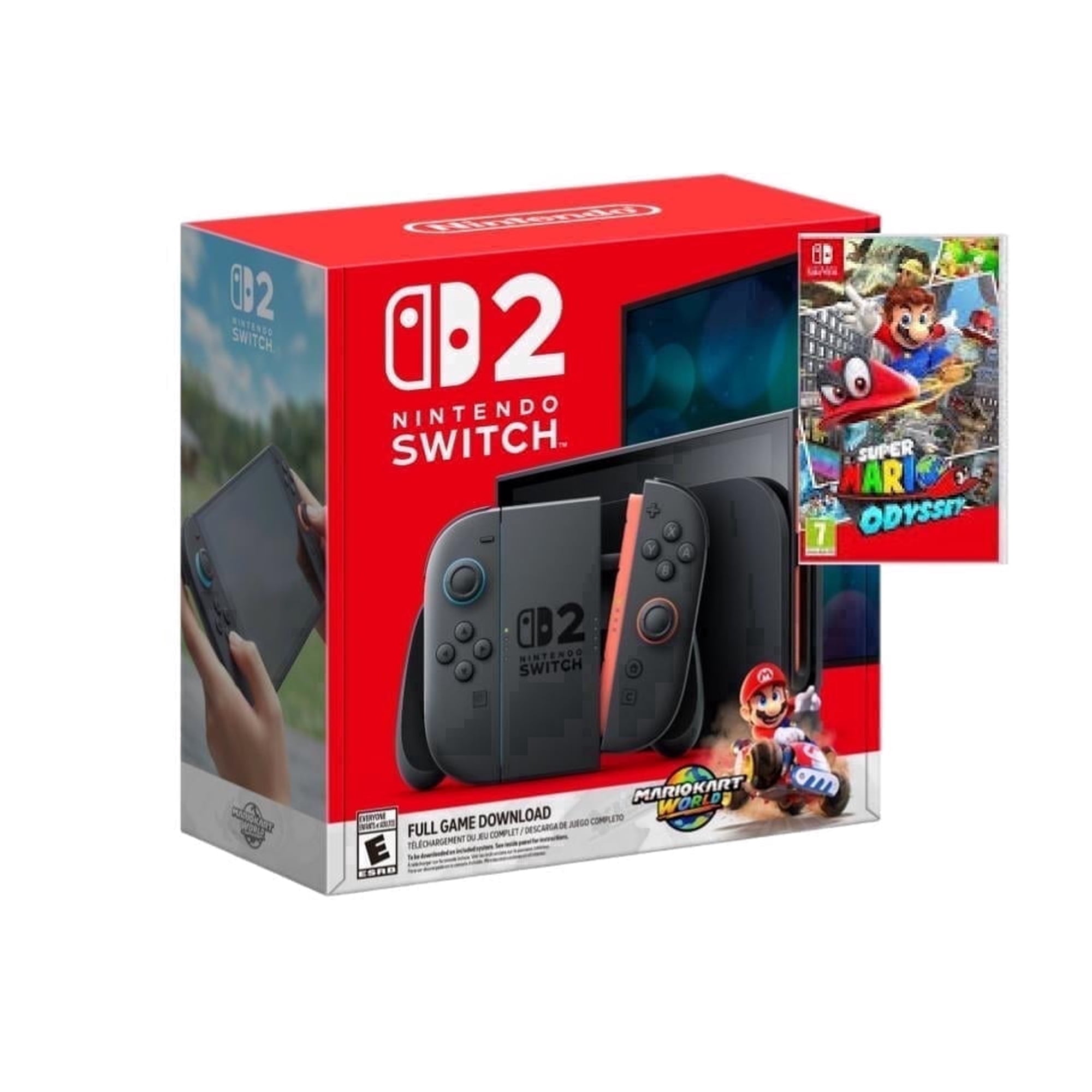 Nintendo Switch™ 2 Mario Kart™ World Bundle + Super Mario Odyssey Game