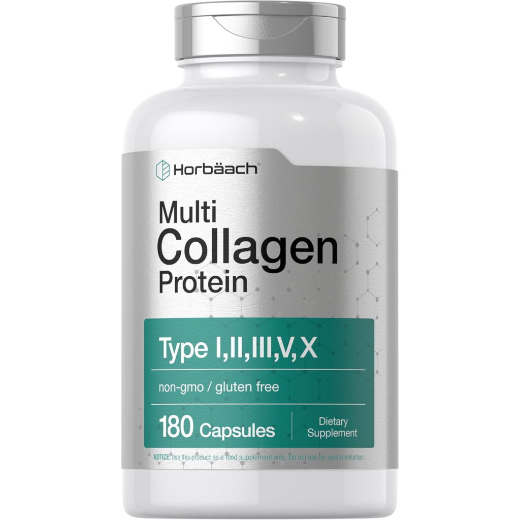 Multi Collagen Protein 2000 mg | 180 Capsules | Type 1, 2, 3, 5, 10 | by Horbaach