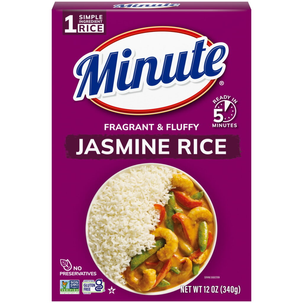 Minute Instant Jasmine Rice, Fragrant and Fluffy, 12 oz